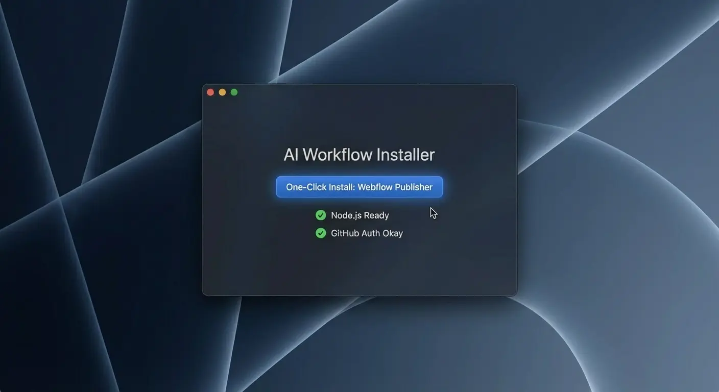 Native macOS AI workflow installer
