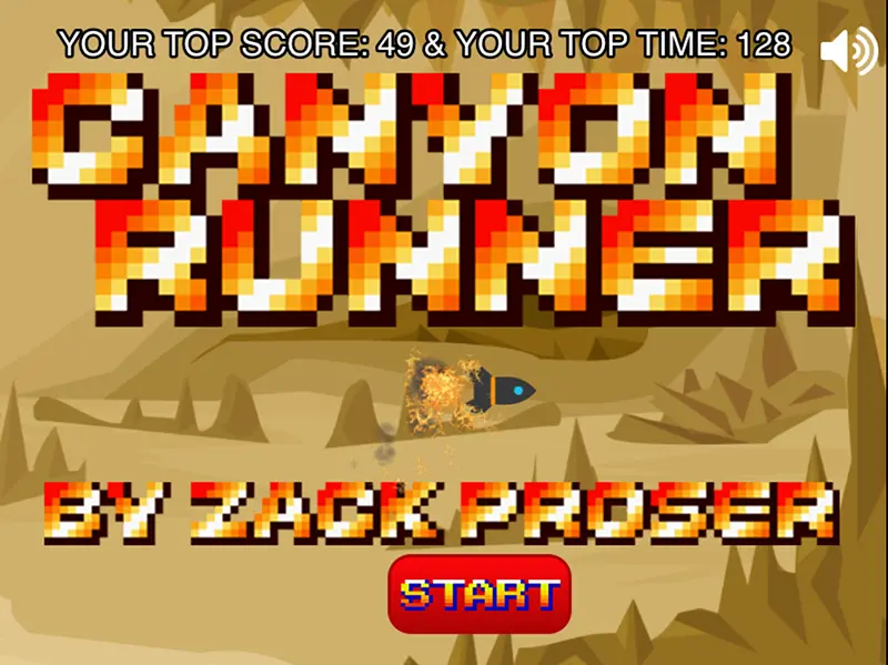 A full play through of my HTML5 game, CanyonRunner