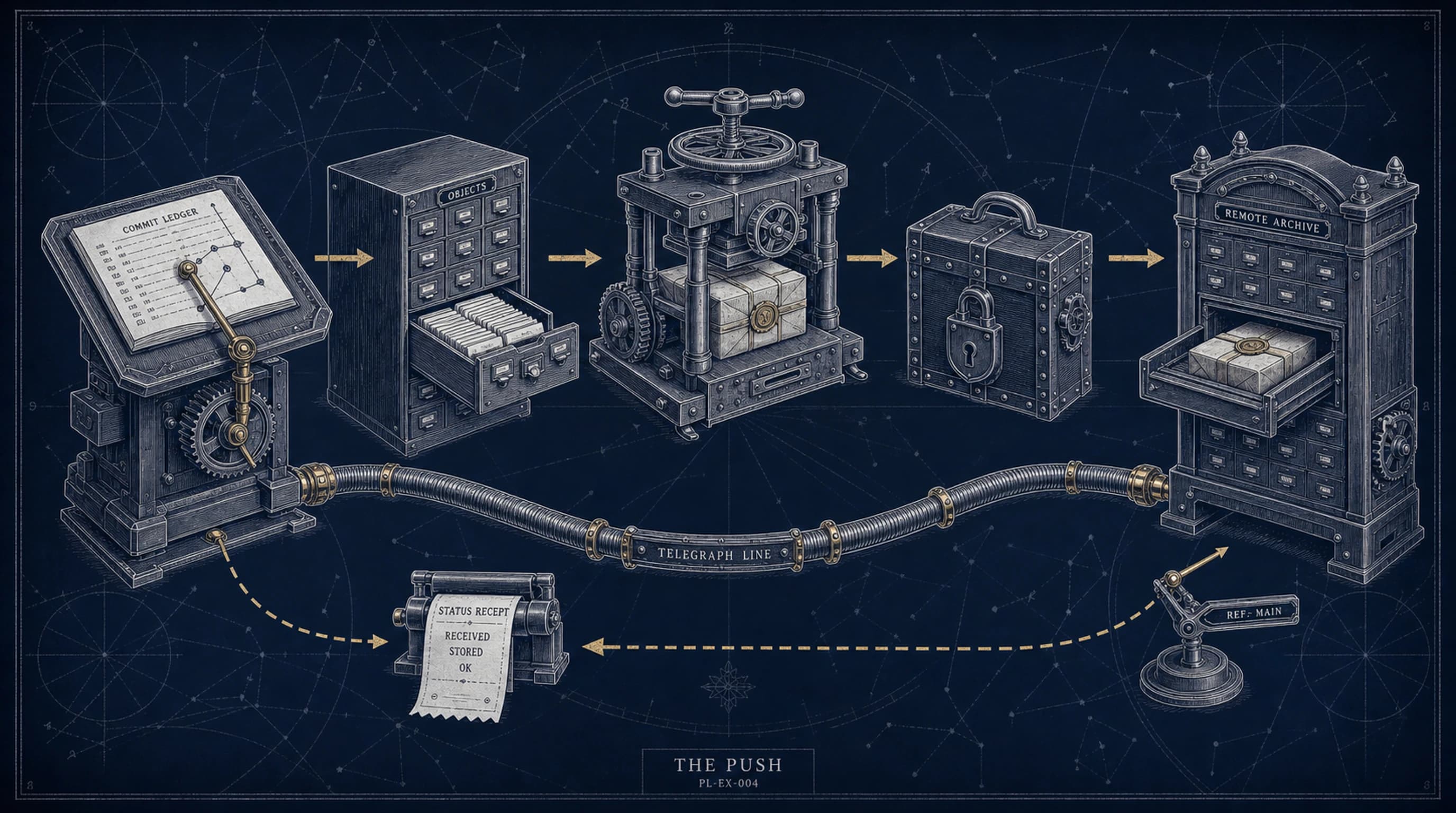 The Push exploded-view plate