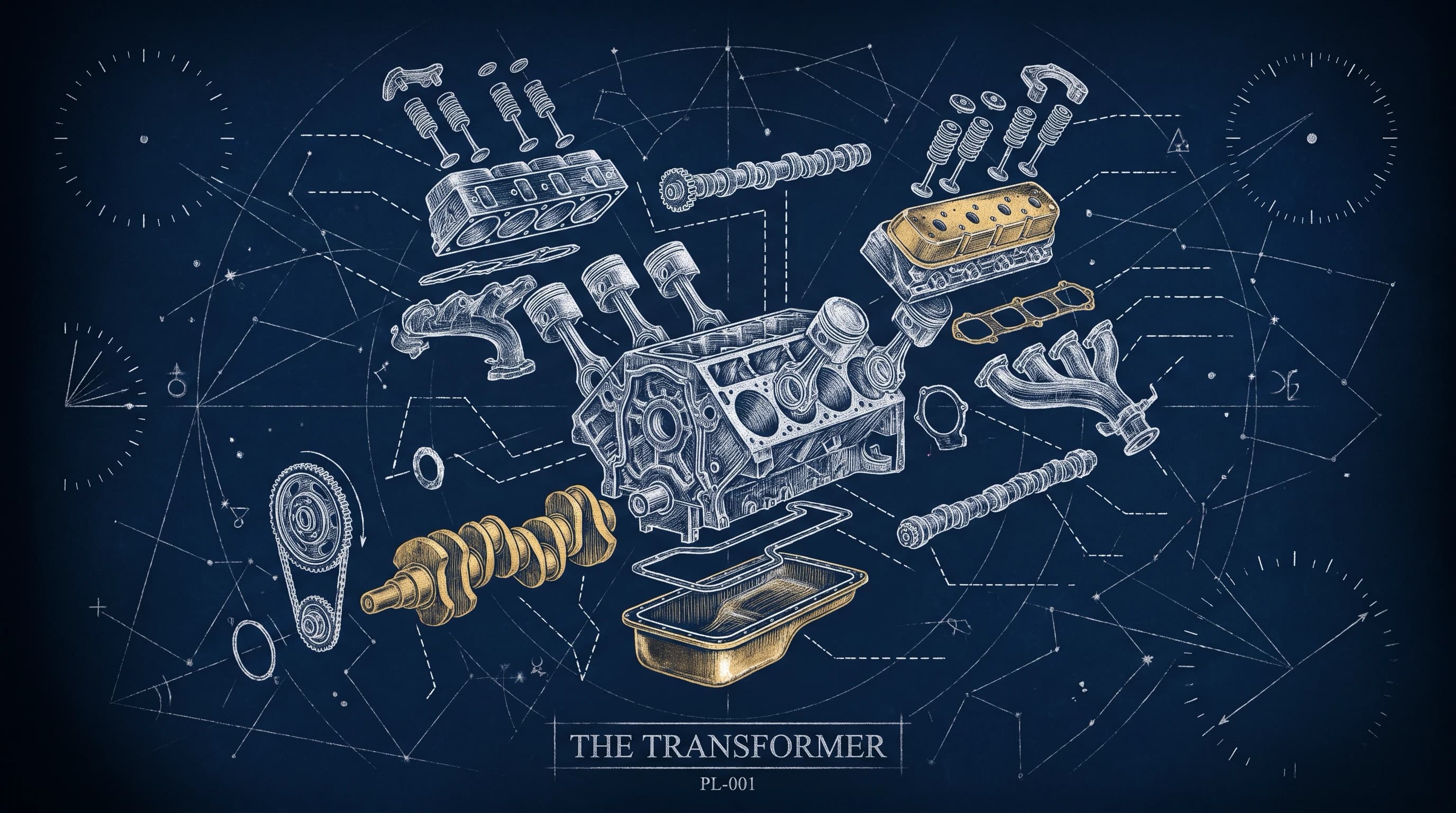 The Transformer blueprint plate