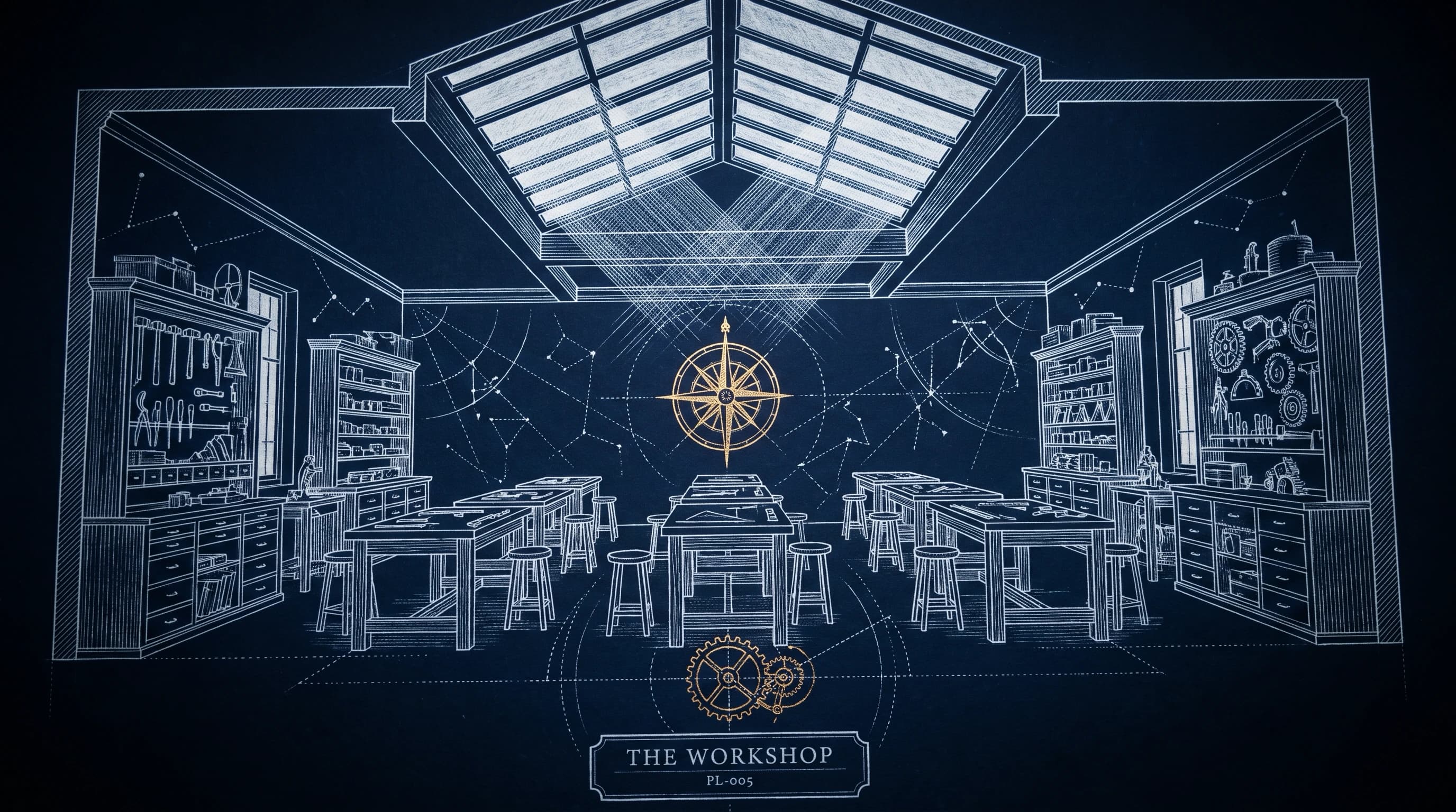 The Workshop blueprint plate