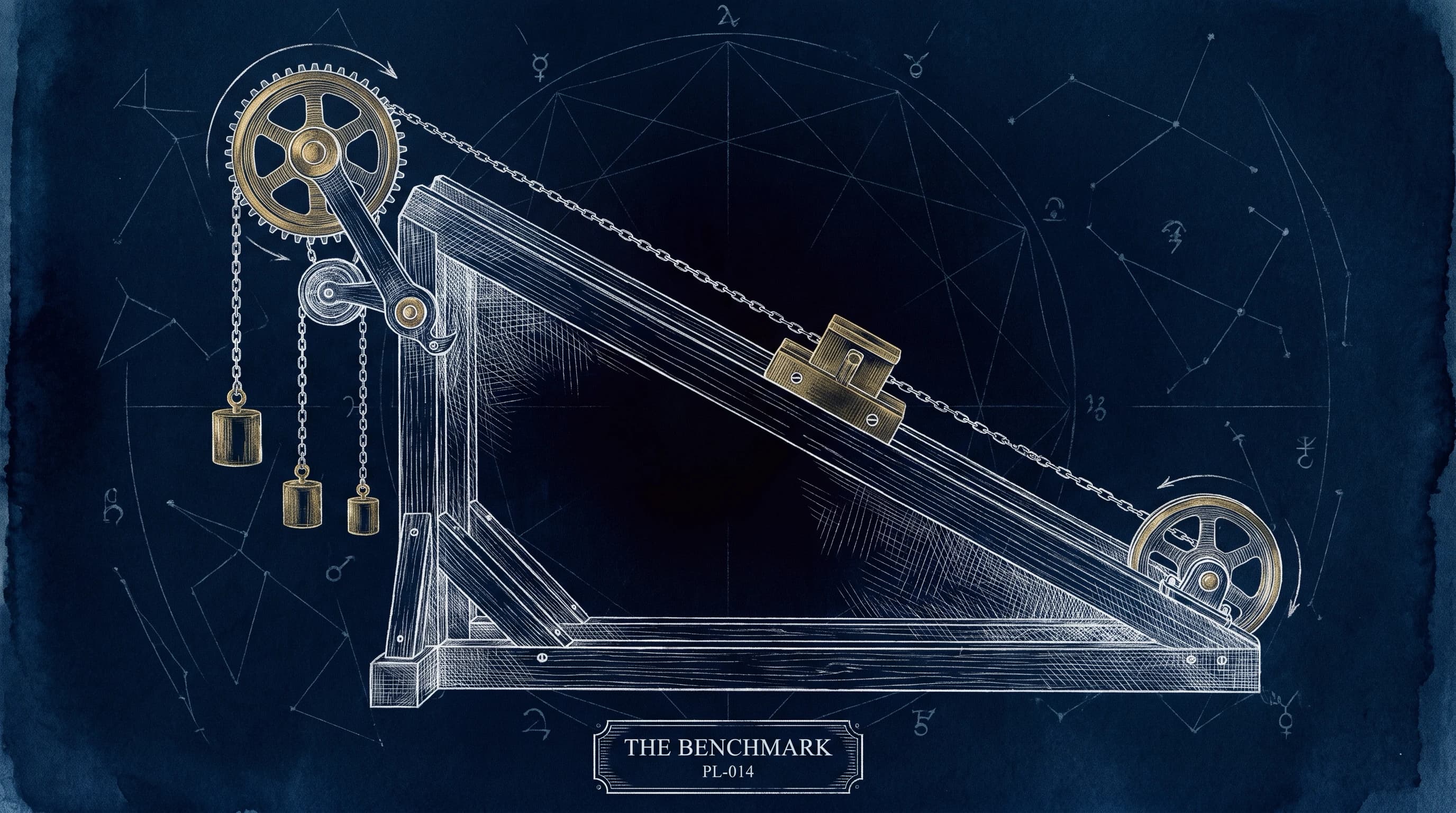 The Benchmark blueprint plate