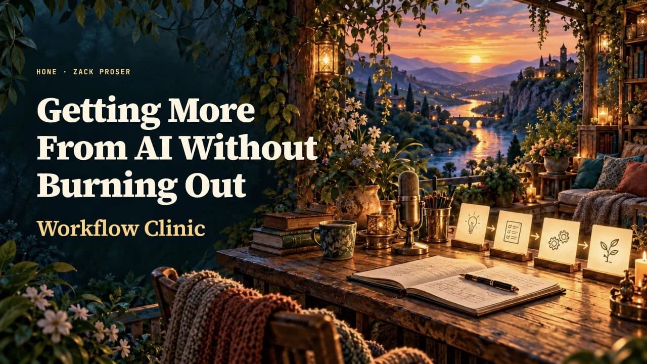 Getting More From AI Without Burning Out — Workflow Clinic