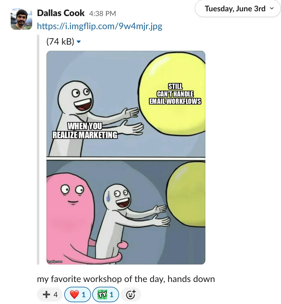 Workshop feedback from attendees