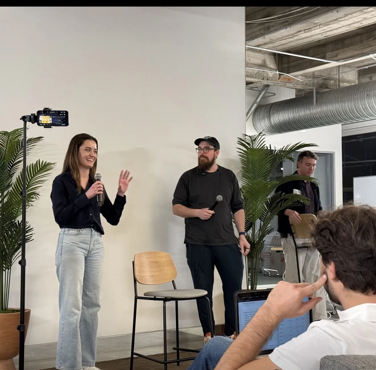 Lydia from Anthropic and Zack during Q&A