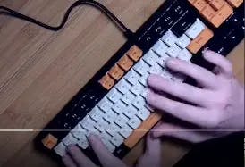 Keyboard camera closeup