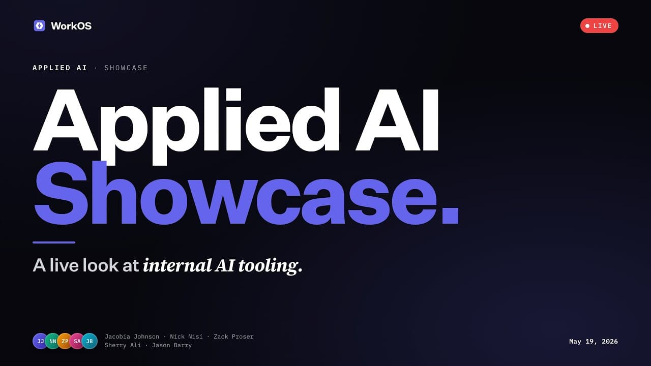 Applied AI: Three Learnings from Shipping — WorkOS Applied AI Showcase