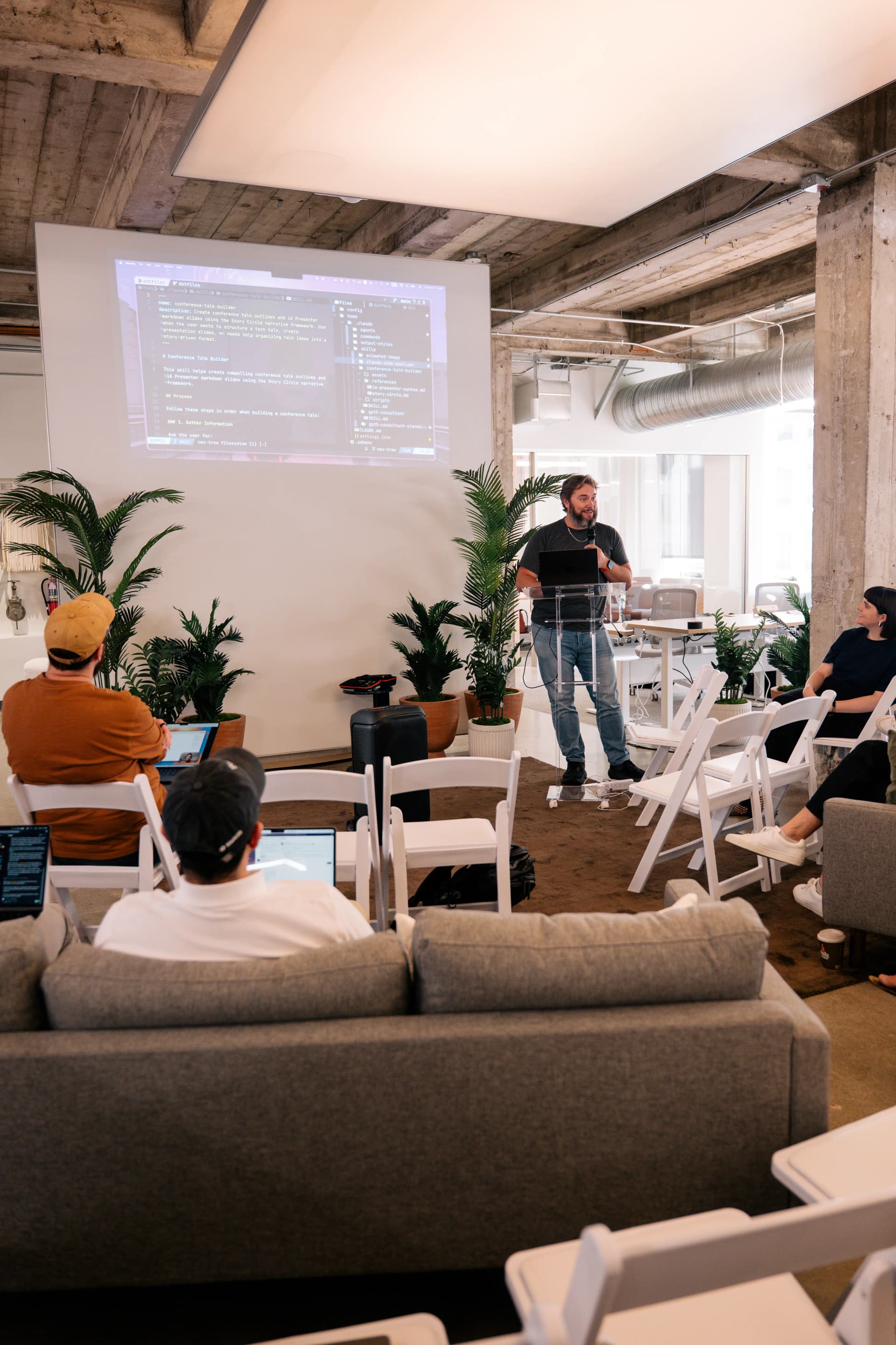 Nick co-presenting the internal Skills training