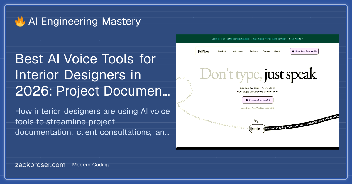 Best AI Voice Tools for Interior Designers in 2026: Project ...